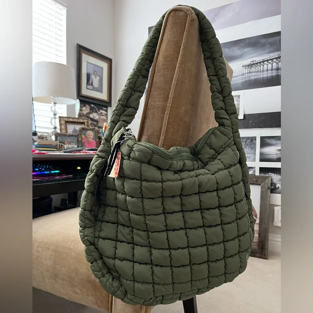 FP Movement Quilted Carryall NWT New with Tags Sage color Sold Out - Picture 2 of 7